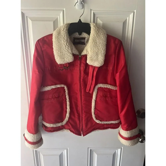 Rare Vintage 1970s Cool nylon Sherpa Lined Coat Jacket Mackintosh Girltown - Picture 9 of 9